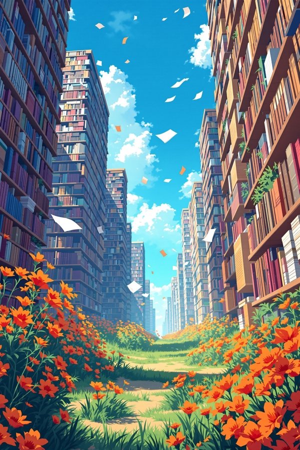 最后的图书馆 动画海报